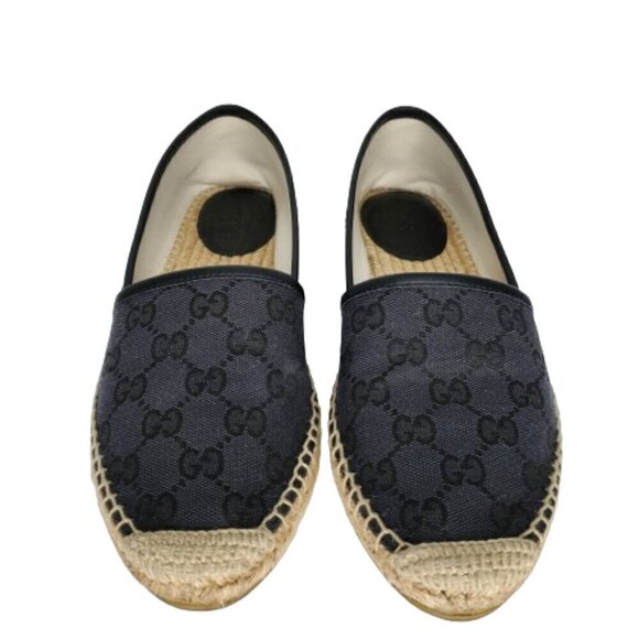 Gucci Monogram GG Canvas Slip On Espadrille Flats - Picture 2 of 7